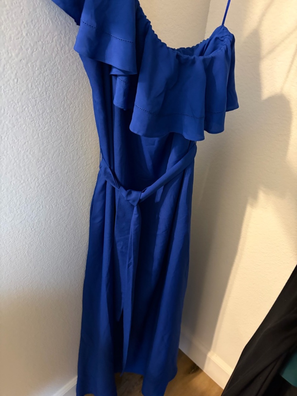 Banana Republic Blue One-Shoulder Dress